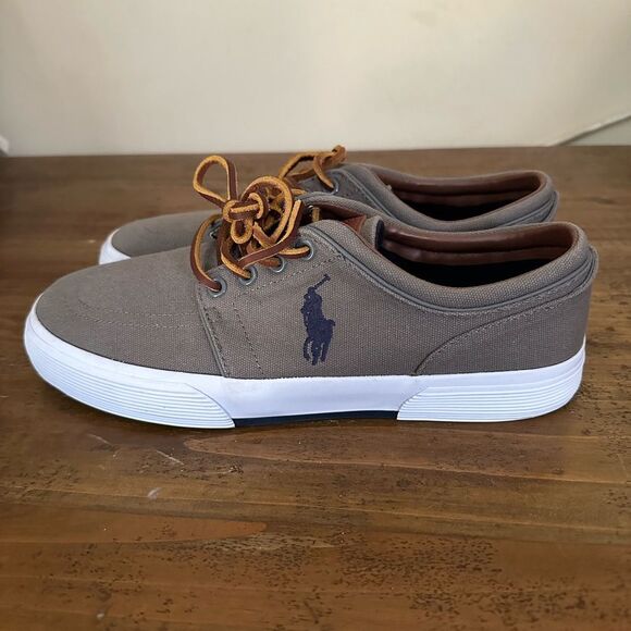Polo Ralph Lauren Men's Grey Trainers,size 9D - Picture 1 of 6